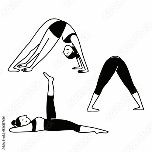 young woman doing yoga
