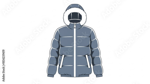 Winter puffer jacket with hood for men and women outdoor fashion apparel warm clothing style 100 character