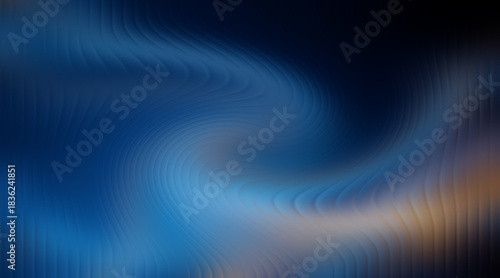 Abstract Blue and Brown Swirling Background with Rippling Texture navy