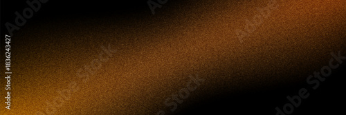 Atmospheric background with black shadows, orange glow and noise texture for photo light leak filter effects. Warm gradients bg with particles and grainy details for vintage photography overlay.
