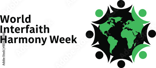 World interfaith harmony week logo global unity diversity peace and understanding celebration