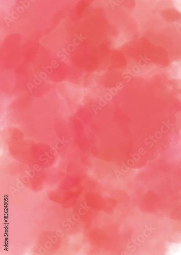 heart shaped clouds watercolor background