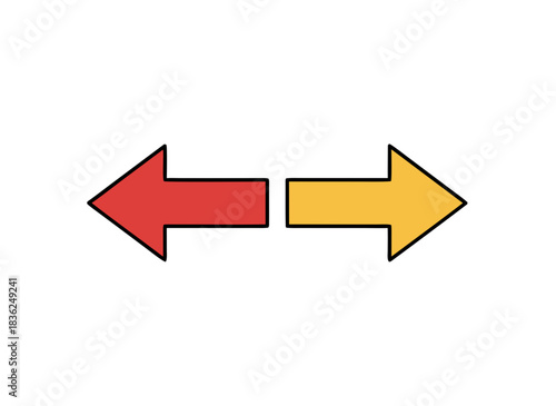 Red and Yellow Arrows Pointing Away From Each Other on Black Background Directional Concept Opposite Sides Opposition Choice Free Download Red and Yellow Arrows Pointing Away From Each Other on Black Background Directional Concept Opposite Sides Opposition Choice - GFXLoad