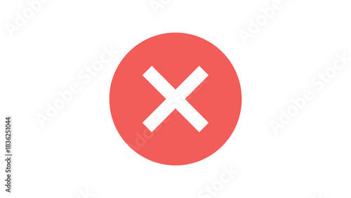 Cancel Icon – Close X Button Vector