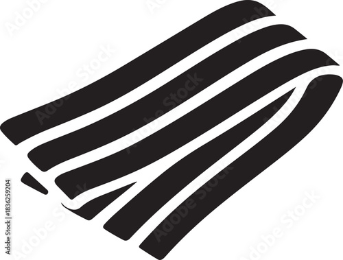 Fettuccine pasta isolated vector illustration. Perfect for Italian food designs, packaging, and restaurant menus.