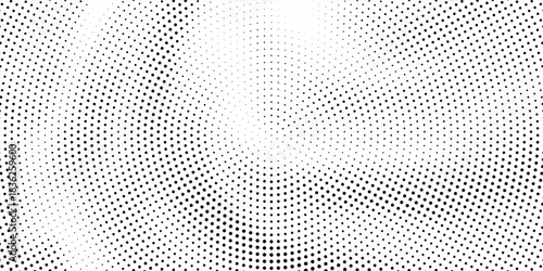 Abstract halftone dotted background. Monochrome pattern with dot and circles.