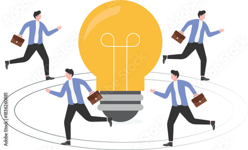 businesspeople teamwork avatars characters icon vector illustration design
