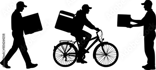 Delivery Man Silhouette 
