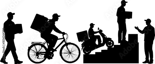 Delivery Man Silhouette 