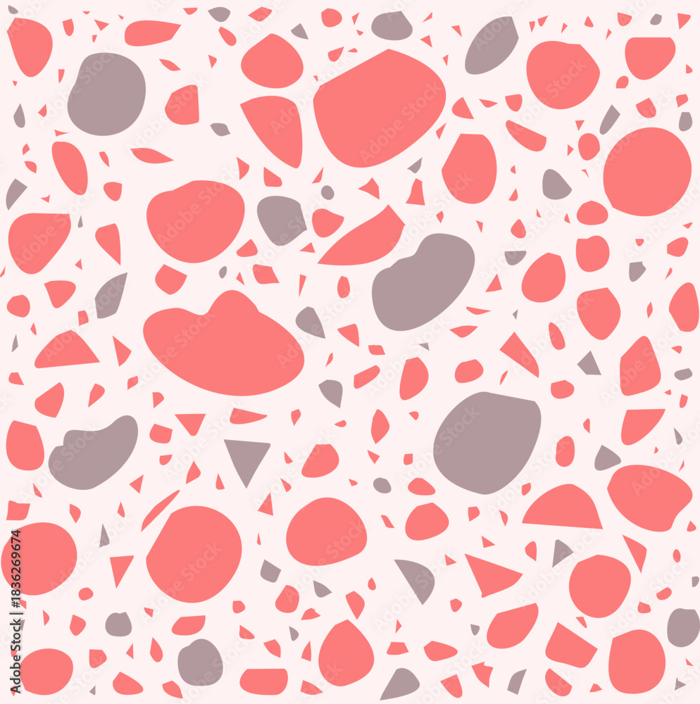 Fototapeta premium terrazzo vector seamless pattern