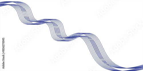 blue abstract vector sea wave. Background image. Desktop.