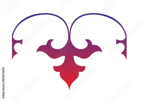 A vector illustration of a heart with angel wings is a romantic design perfect for Valentine's Day or wedding concepts