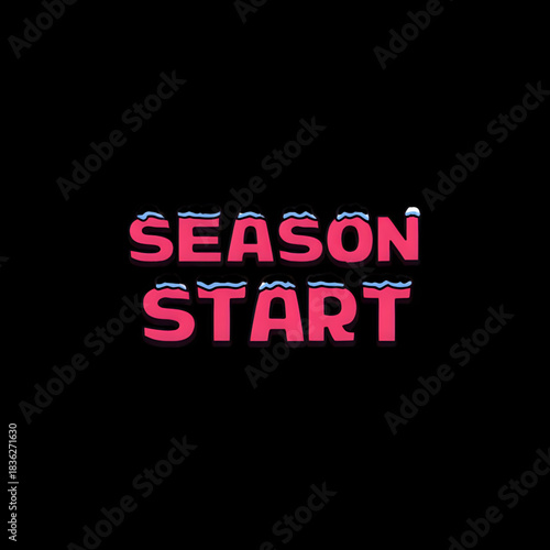 Vibrant pink text announces exciting season kickoff event