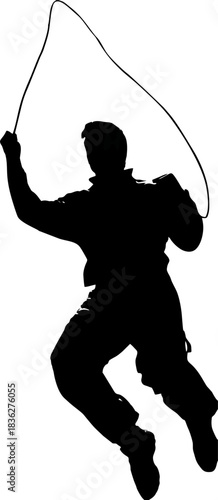 Jump Rope Silhouette for Fitn...