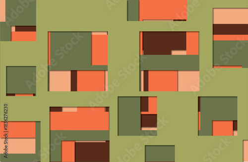 Vector texture, wall, wall tiles, illustration, artwork, brown