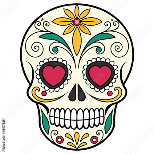 Day of the Dead Celebration Skull