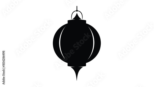 Black ink drop silhouette on white background