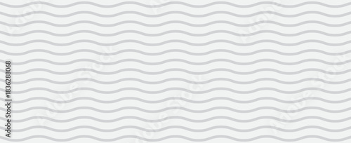 Seamless Wave Pattern, Hand drawn water sea vector background. Wavy beach print, curly grunge paint lines. eps 10