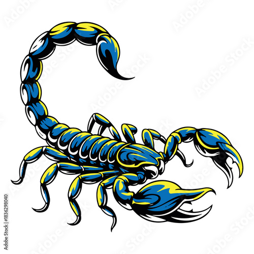 Digital art colorful scorpion animal hd 