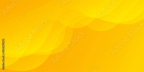 Warm yellow gradient background with overlapping organic wave shapes forming a soft and modern abstract pattern.