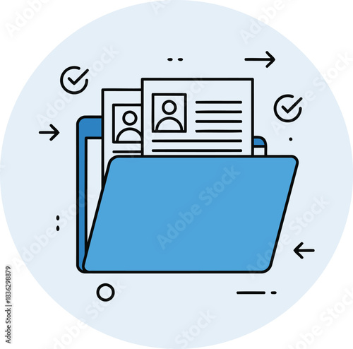 Manage candidate data with a digital folder system for streamlined hiring processes and recruitment
