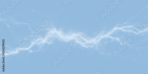 Bright blue polka dot texture background for party and happy themes