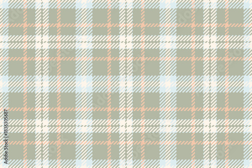 Classic tartan pattern. Pastel hues create a calming textile, great for backgrounds, apparel, or digital design. Timeless fabric texture for warm, cozy projects.