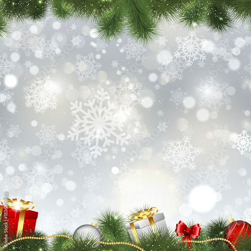 Christmas elements vector background design 03