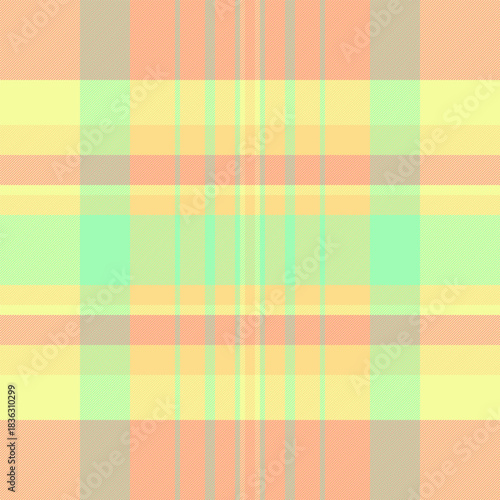 Glamor pattern plaid vector, event fabric textile texture. Mockup check seamless background tartan in amber and red colors.