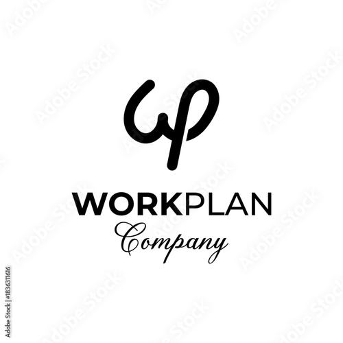 Vector-based logo of the initials WP.