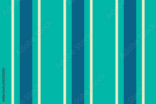 Tart vector stripe textile, kid vertical fabric background. Anstalling texture lines pattern seamless in teal and light colors.