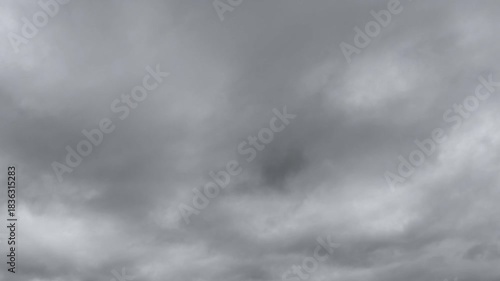 Shot of a very cloudy sky landscape
