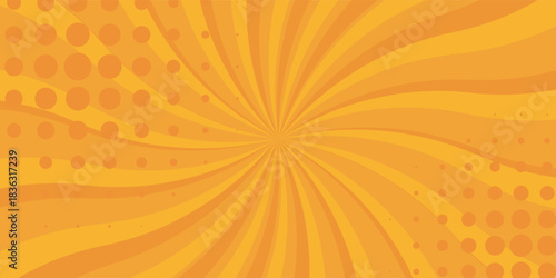 Anime Comic Background. Pop Art Style Background. Pop Up Retro Comic Background. Vector halftone illustration. Vintage background for comic superhero text, speech bubble, message.