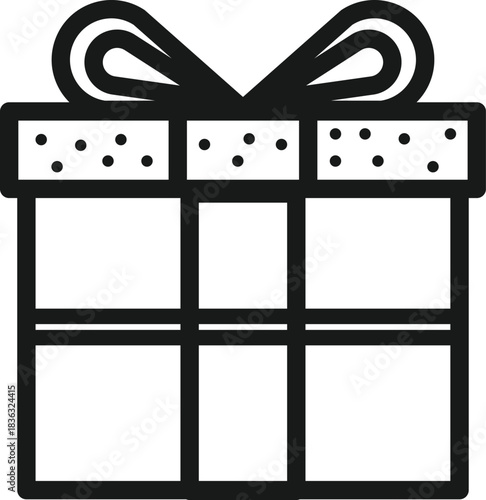 birthday gift box icon