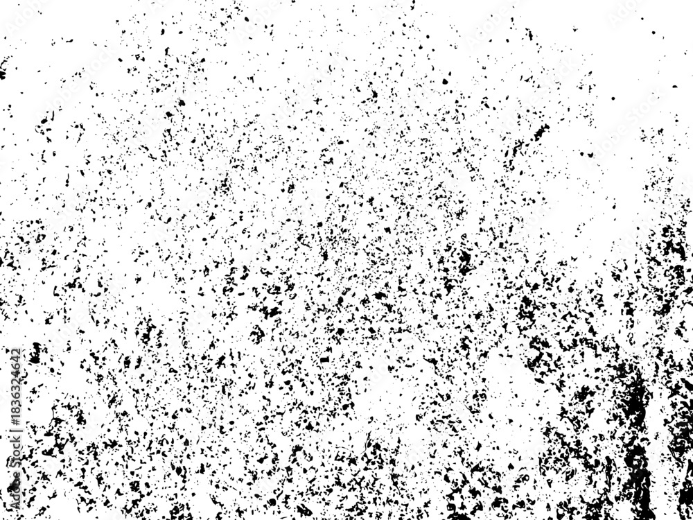 Obraz premium Grunge background black and white. Texture of chips, cracks, scratches, scuffs, dust, dirt .Vector pattern of cracks, chips, scuffs. Abstract vintage surface isolated on white background.EPS10.