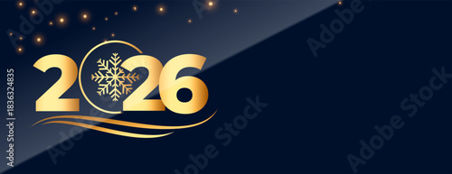 2026 golden lettering new year wallpaper with glossy effect