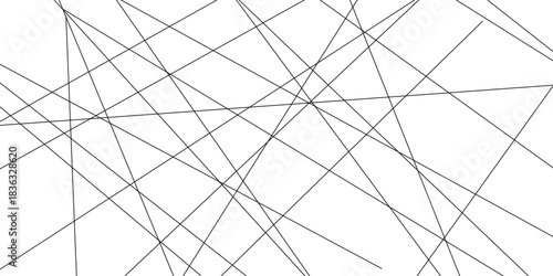 Abstract line background. abstract black lines with white background creative. The wires on white background. Subtle intersecting lines forming geometric shapes on a neutral background.