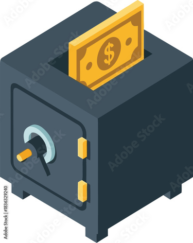 box money icon flat art style 