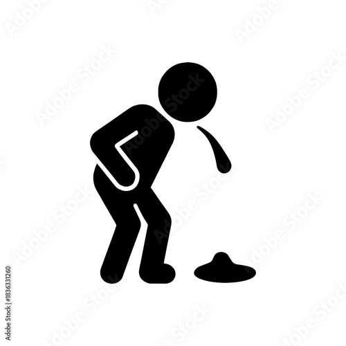 Sick Vomiting Nausea Illness Icon