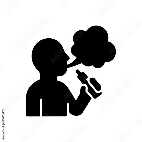 Vaping E-Cigarette Smoking Icon