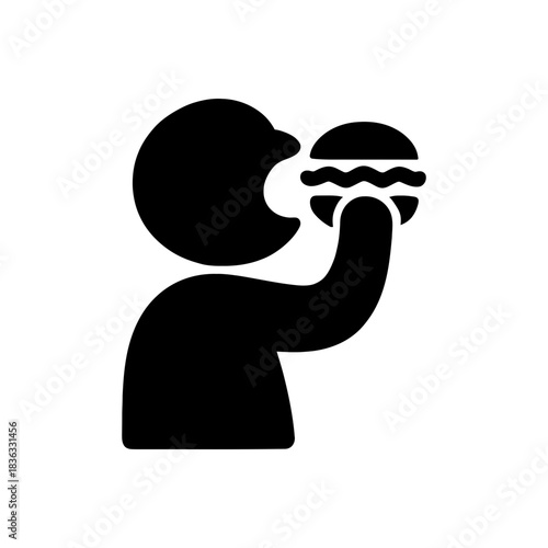 Unhealthy Burger Junk Food Icon