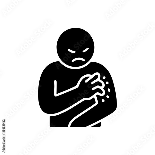 Itchy Skin Rash Allergy Icon