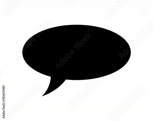 Speech bubble concept image symbolizing communication, dialogue, conversation, chat messages, and interactive digital expression.