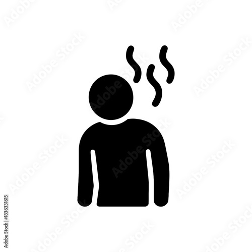 Bad Body Odor Concept Icon