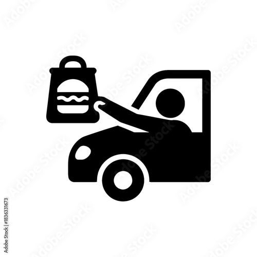 Drive Thru Food Pickup Icon