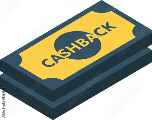 Illustration of a stack of cash with the word "CASHBACK" printed on the top bill.
