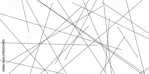 Abstract line background. abstract black lines with white background creative. The wires on white background. Subtle intersecting lines forming geometric shapes on a neutral background.