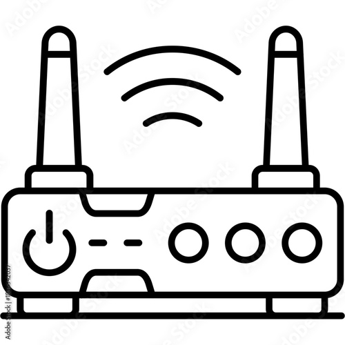 WiFi Adapter Outline Icon