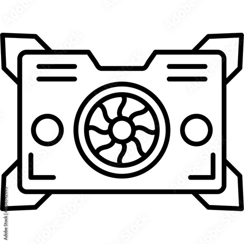 Cooling Pad Outline Icon