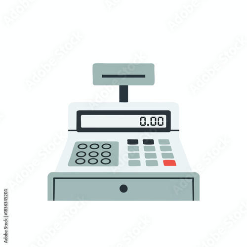Electronic Cash Register Illustration